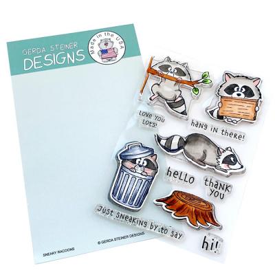 Gerda Steiner Designs Clear Stamps - Sneaky Racoons